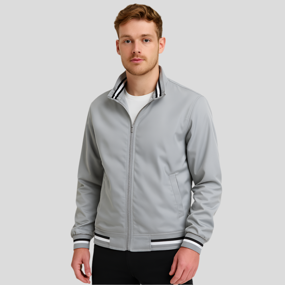 Bomberjakke til mænd - stribede detaljer - stilfuld komfort