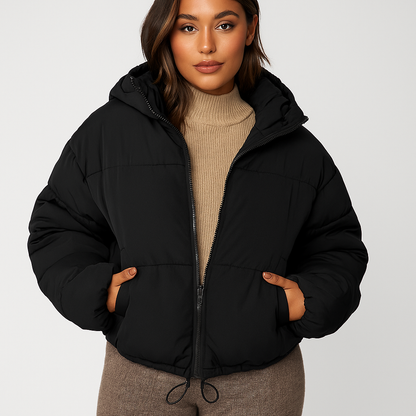 Katri Doudoune - Høj Krave - Lynlås - Varm & Stilfuld