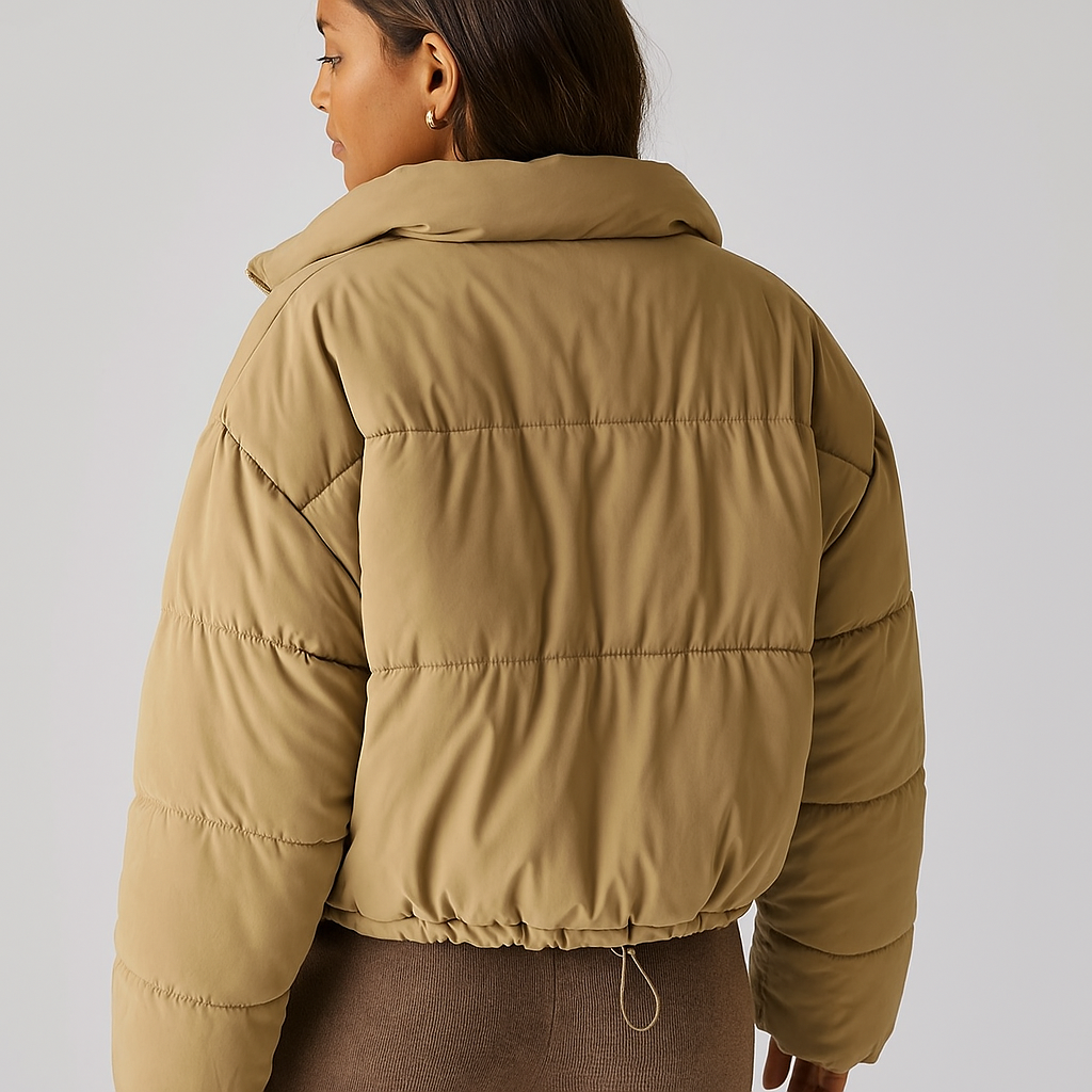 Katri Doudoune - Høj Krave - Lynlås - Varm & Stilfuld