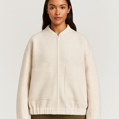 Sylvi - Overdimensioneret bomberjakke - Knapper - Komfortabel & Stilfuld