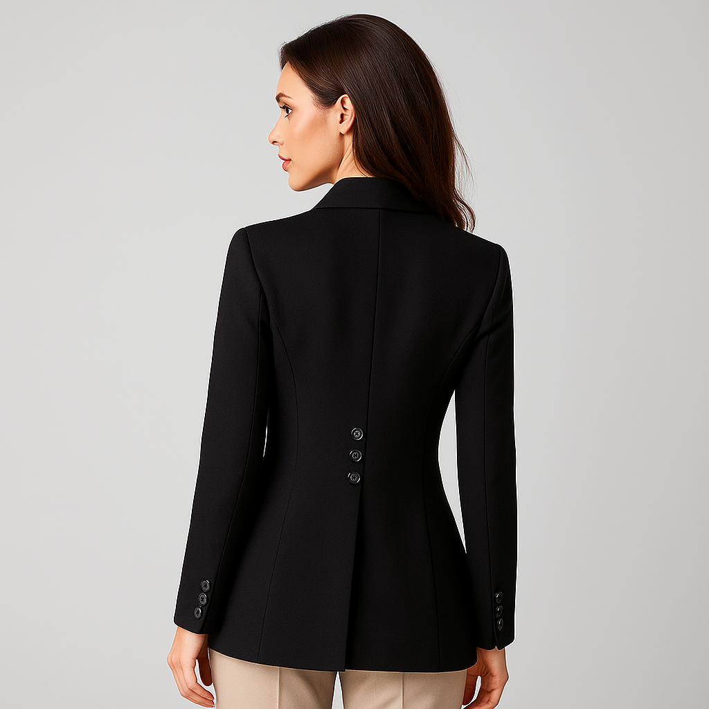 Kvinders Blazer - Skræddersyet Pasform - Enkeltknap - Sofistikeret Kontortøj