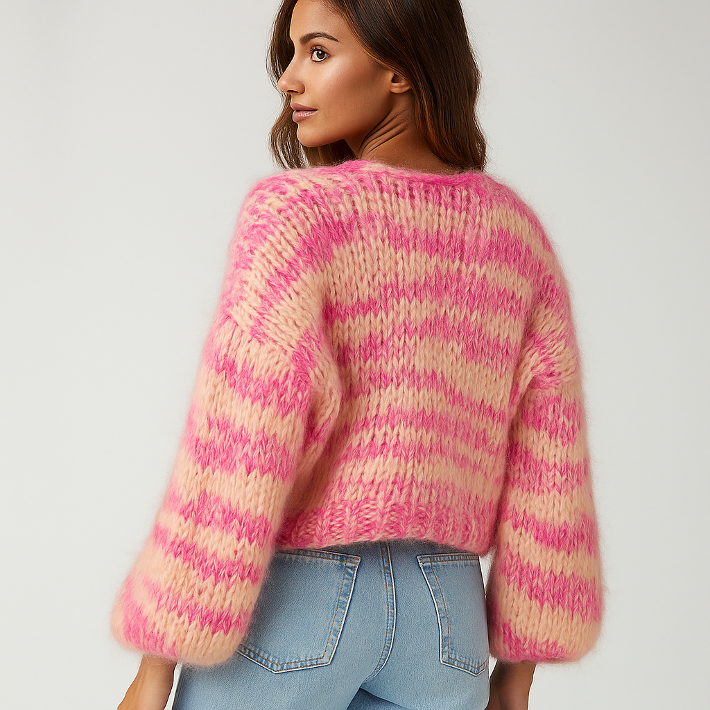 Stilla - Multifarvet Cozy Cardigan - Blød Komfort & Stil