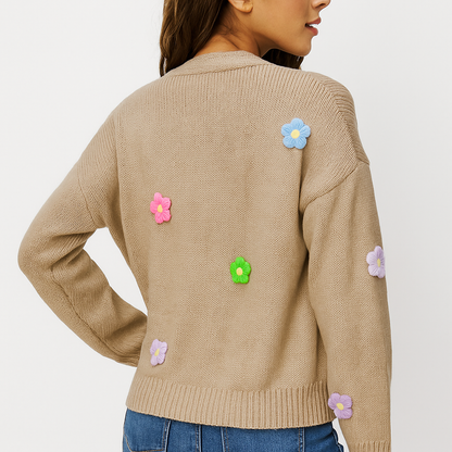 Langærmet Cardigan - Åben Front - Komfort & Stil