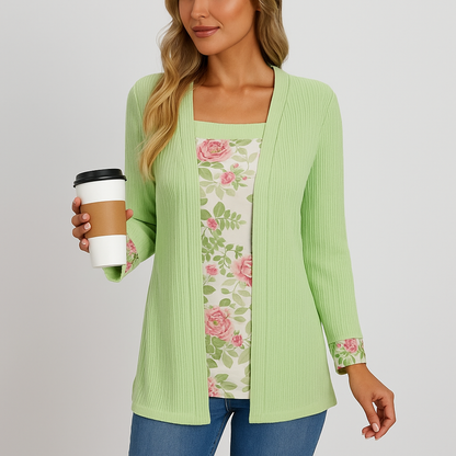 Dame Komfortabel Strikket Cardigan - Blød - Stilfuld - Varm