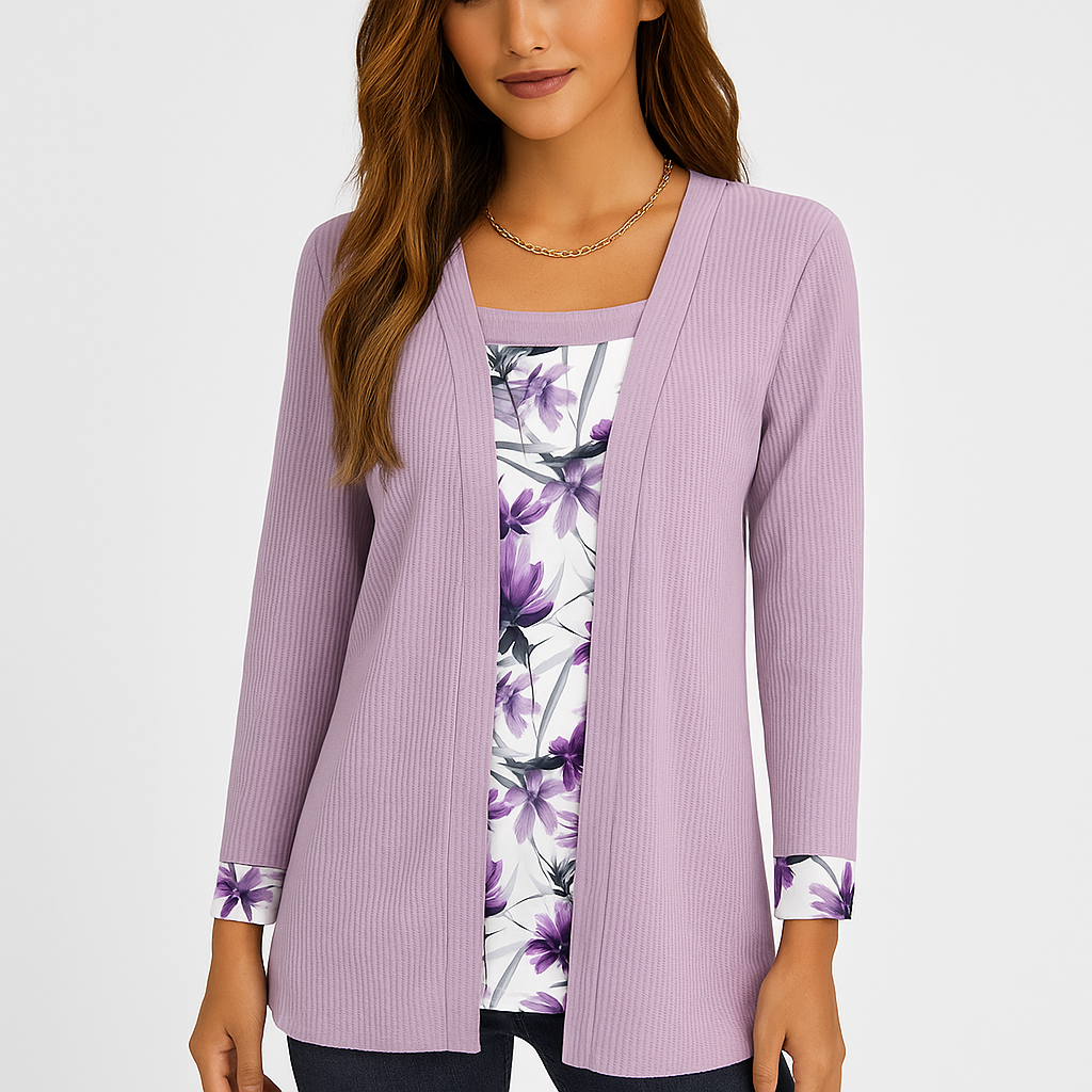 Dame Komfortabel Strikket Cardigan - Blød - Stilfuld - Varm