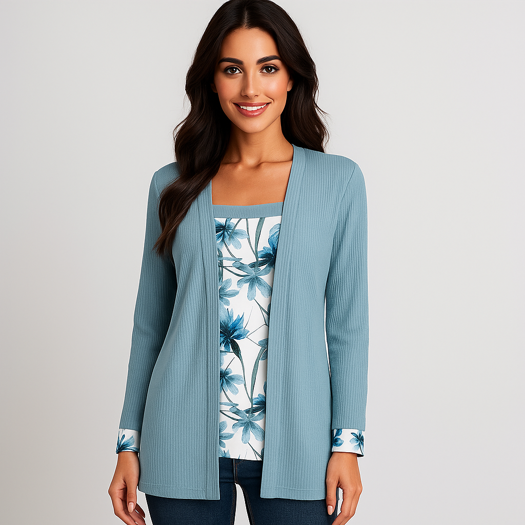 Dame Komfortabel Strikket Cardigan - Blød - Stilfuld - Varm