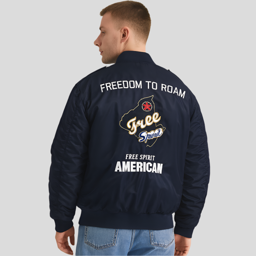 Afslappet pilot bomberjakke til mænd - komfortabel - stilfuld - slidstærk