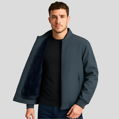 Bomberjakke til mænd - varm fleecefor - stilfuld og komfortabel