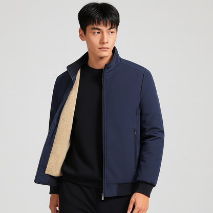 Erik | Varm fleecejakke til mænd - Høj hals - Komfort