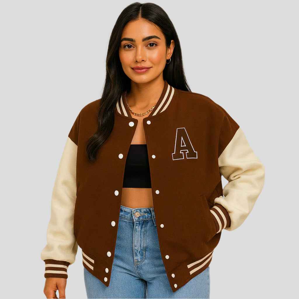 Rosa pilotjakke til kvinder – tidløst design - komfortabel pasform