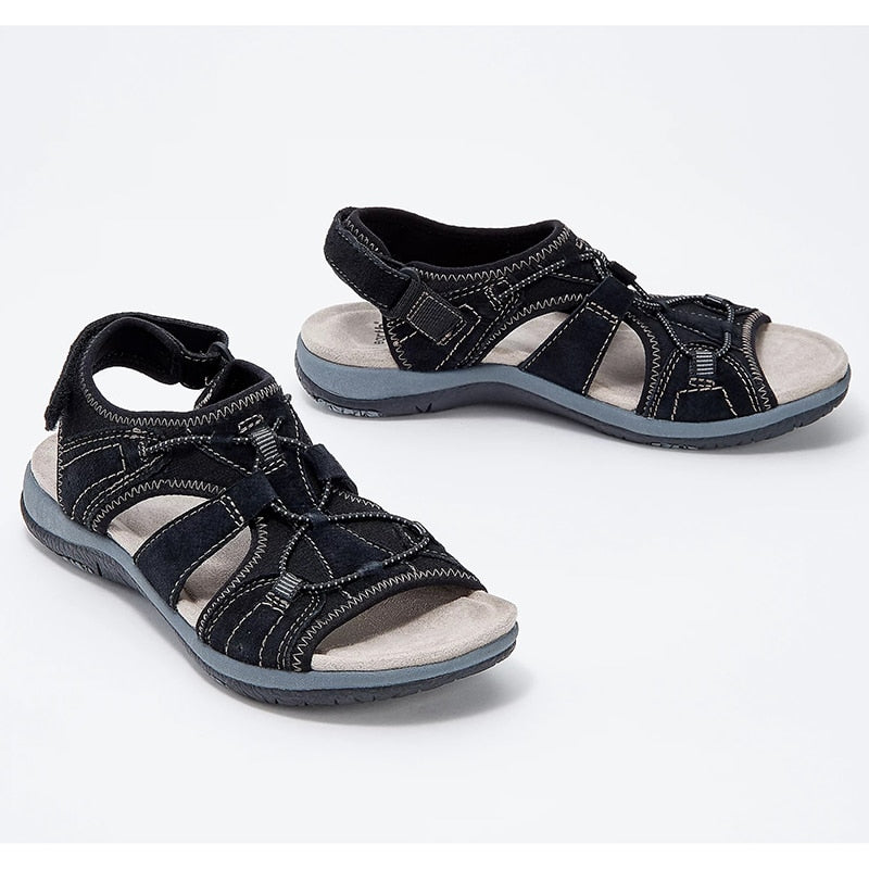 Runde Sandaler Med Åben Tå - Komfort - Elegance Lonella