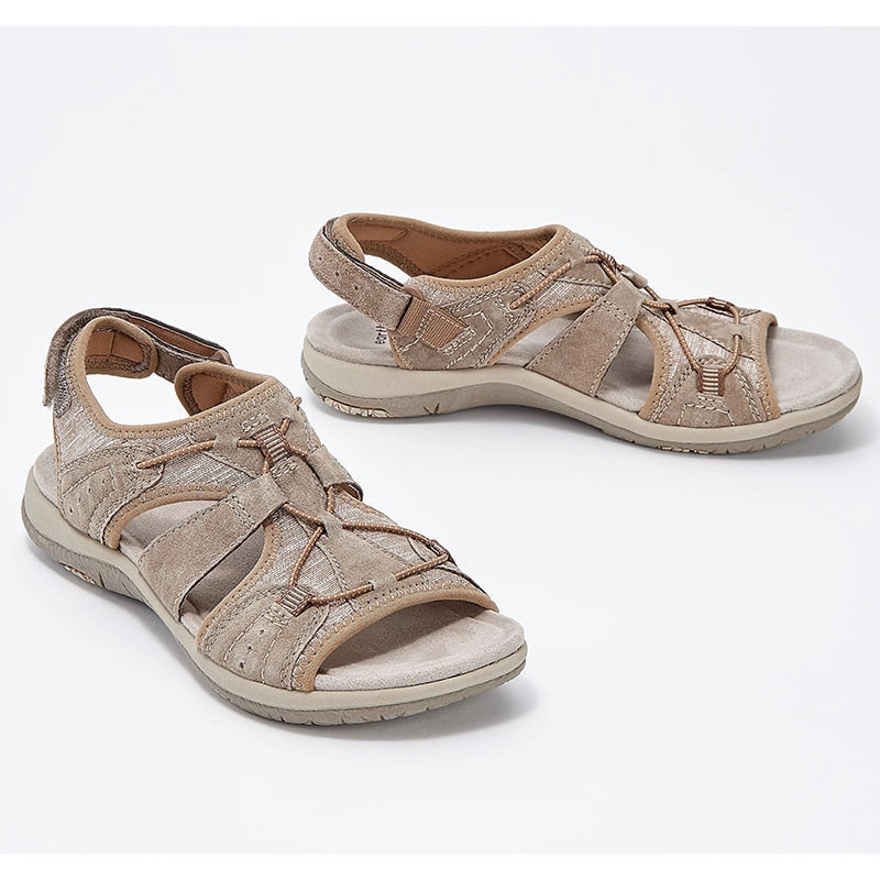 Runde Sandaler Med Åben Tå - Komfort - Elegance Lonella