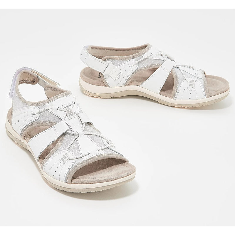Runde Sandaler Med Åben Tå - Komfort - Elegance Lonella