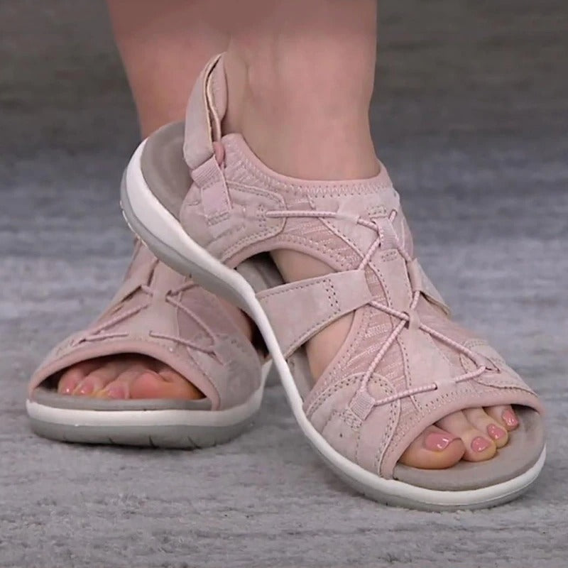 Runde Sandaler Med Åben Tå - Komfort - Elegance Lonella